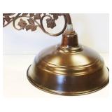 Oiled bronze Quorum outdoor wall sconce  28 Inch Long X 17 Inch Dome Diameter