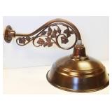 Oiled bronze Quorum outdoor wall sconce  28 Inch Long X 17 Inch Dome Diameter