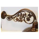 Oiled bronze Quorum outdoor wall sconce  28 Inch Long X 17 Inch Dome Diameter