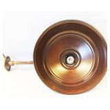 Oiled bronze Quorum outdoor wall sconce  28 Inch Long X 17 Inch Dome Diameter
