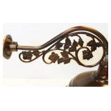 Oiled bronze Quorum outdoor wall sconce  28 Inch Long X 17 Inch Dome Diameter