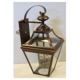 Two -Light Classic Bronze Finish Wall Lantern 18 Inch Long X 9 Inch Wide
