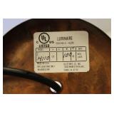 Rustic  Bronze Finish 1-Light Pendant Lamp With Flared Design. 12" Diameter