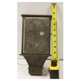 Traditional, Rustic Wall-Mounted Lantern With Distinct Rooftop Silhouette 10" Long X 5" Wide X 4" Deep