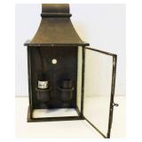 Traditional, Rustic Wall-Mounted Lantern With Distinct Rooftop Silhouette 10" Long X 5" Wide X 4" Deep