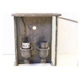 Traditional, Rustic Wall-Mounted Lantern With Distinct Rooftop Silhouette 10" Long X 5" Wide X 4" Deep