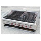 Wolf  46-7/8 Inch Countertop Charbroiler LP Gas 136000 BTU with 8 Burners