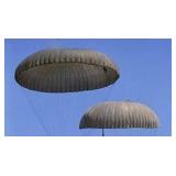 U.S. Army Cargo Parachute Model # G12E, 64 ft Diameter, Weight: 128 lbs