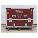 Innovative Presentation Heavy-Duty Road / Travel Case with (6) Dolly Wheels, Heavy-Duty Aluminum Handles / Foamed Inside