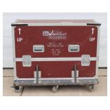 Innovative Presentation Heavy-Duty Road / Travel Case with (6) Dolly Wheels, Heavy-Duty Aluminum Handles / Foamed Inside