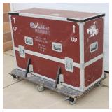 Innovative Presentation Heavy-Duty Road / Travel Case with (6) Dolly Wheels, Heavy-Duty Aluminum Handles / Foamed Inside