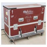 Innovative Presentation Heavy-Duty Road / Travel Case with (6) Dolly Wheels, Heavy-Duty Aluminum Handles / Foamed Inside