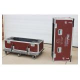 Innovative Presentation Heavy-Duty Road / Travel Case with (6) Dolly Wheels, Heavy-Duty Aluminum Handles / Foamed Inside