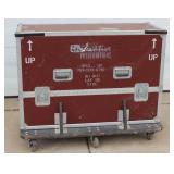 Innovative Presentation Heavy-Duty Road / Travel Case with (6) Dolly Wheels, Heavy-Duty Aluminum Handles / Foamed Inside