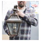 Classic Light Bronze Finish Wall Lantern 18 Inch Long X 9 Inch Wide