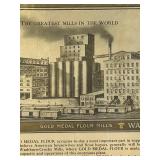 LL - Washburn-Crosby Gold Medal Flour Poster - The Greatest Mills in the World -