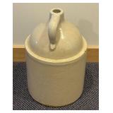 LL - 2-Gallon Stoneware Crock with Lid - Cream Glaze