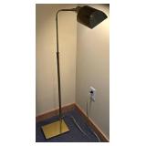 LL - Brass Floor Lamp - Adjustable, 43in Tall, Modern Reading Light