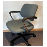 LL - Office Chair - Adjustable, Slate Blue Fabric, 5-Star Base