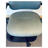LL - Office Chair - Adjustable, Slate Blue Fabric, 5-Star Base