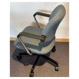 LL - Office Chair - Adjustable, Slate Blue Fabric, 5-Star Base