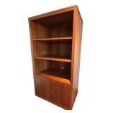 LL -  Room & Board Woodwind Cherry Media Cabinet with Open Shelves and 2- Door Base