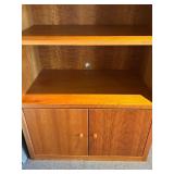LL -  Room & Board Woodwind Cherry Media Cabinet with Open Shelves and 2- Door Base