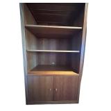 LL -  Room & Board Woodwind Cherry Media Cabinet with Open Shelves and 2- Door Base
