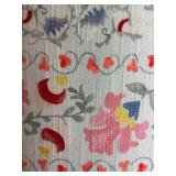 LL - Table Lamp with Floral Fabric Shade