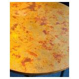 LL - Room & Board Classic Natural Steel End Table with Copper Top