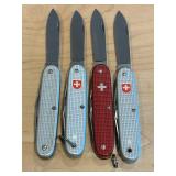 LL - Victorinox Swiss Army Knife (Lot of 4) - 3.5 in Closed
