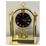 LL - Seiko Quartz Mantel Clock - Gold Tone Arch Case