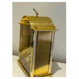 LL - Seiko Quartz Mantel Clock - Gold Tone Arch Case