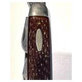 LL - Camillus Jigged-Bone Pocket Knives (Lot of 6) - 3.5 in Closed