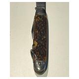 LL - Camillus Jigged-Bone Pocket Knives (Lot of 6) - 3.5 in Closed