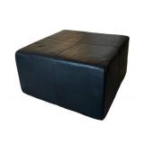 ULB - Room & Board Black Leather Ottoman