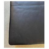 ULB - Room & Board Black Leather Ottoman