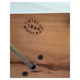 ULB - Wood Table Lamp 25-Inch Tall with Linen Shade