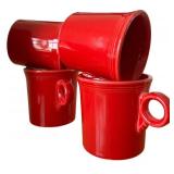 LR - Homer Laughlin Fiesta Scarlet Red Dinnerware Set