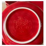 LR - Homer Laughlin Fiesta Scarlet Red Dinnerware Set