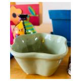 ULB - Assorted Colorful Ceramic Planters & Vases - 6 in High Flower Basket
