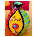 ULB - Assorted Colorful Ceramic Planters & Vases - 6 in High Flower Basket