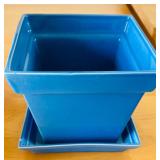 ULB - Assorted Colorful Ceramic Planters & Vases - 6 in High Flower Basket