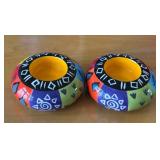 ULB - Assorted Colorful Ceramic Planters & Vases - 6 in High Flower Basket