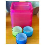 ULB - Assorted Colorful Ceramic Planters & Vases - 6 in High Flower Basket