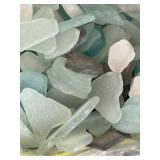 LR - Clear Glass Vases - Assorted Shapes Up To 10 in with Mosaic Glass Chips & Decorative Rocks