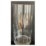 LR - Clear Glass Vases - Assorted Shapes Up To 10 in with Mosaic Glass Chips & Decorative Rocks