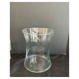LR - Clear Glass Vases - Assorted Shapes Up To 10 in with Mosaic Glass Chips & Decorative Rocks