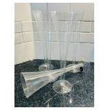 LR - Champagne Flutes - 6-Piece Tall Clear Stemware Set
