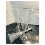 LR - Champagne Flutes - 6-Piece Tall Clear Stemware Set